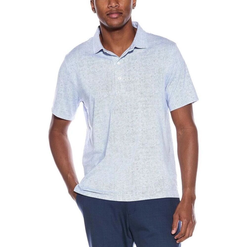 J. McLaughlin Men’s Blue White Polo Tee Size Large